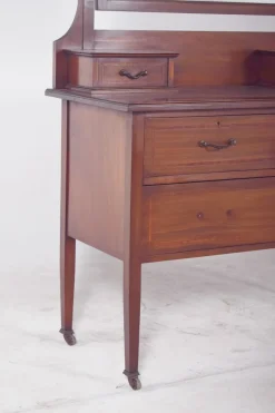 Hot Pamono Vintage English Dressing Table with Mirror, 1920s
