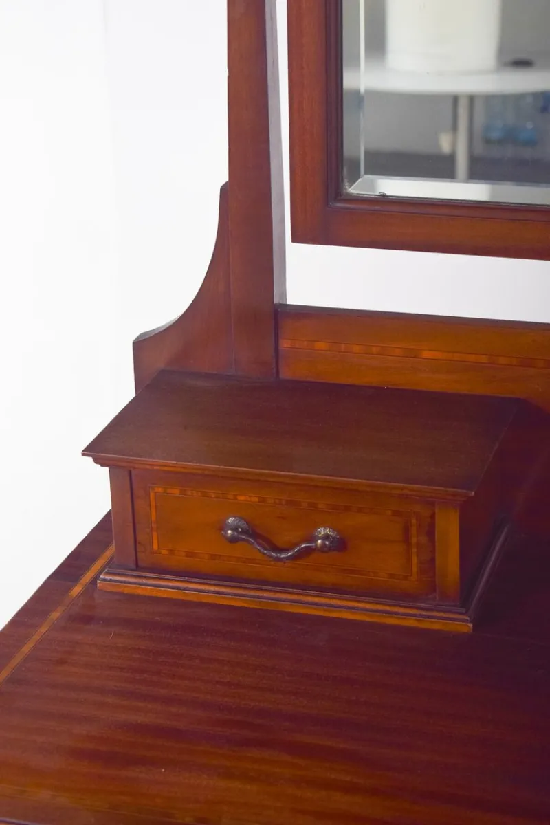 Hot Pamono Vintage English Dressing Table with Mirror, 1920s