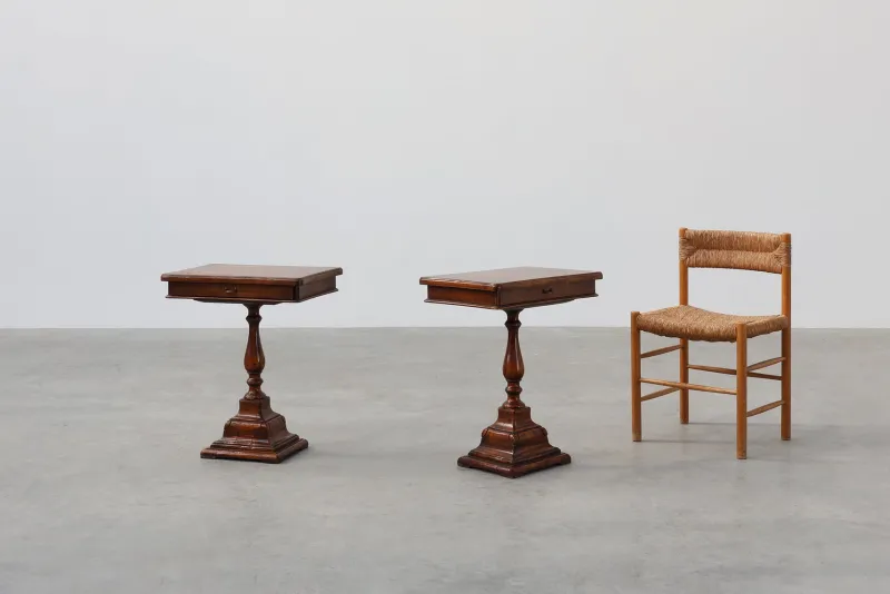 Pamono Vintage English Nightstands, 1950s, Set of 2> Nightstands