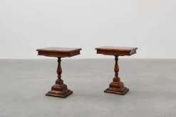 Pamono Vintage English Nightstands, 1950s, Set of 2><noscript><img width=