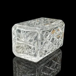 Pamono Vintage English Silver Collared Crystal Spirit Decanter, 1969><noscript><img width=