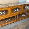 Discount Pamono Vintage Exhibitor Counter in Teak