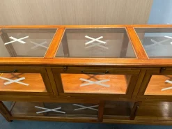 Discount Pamono Vintage Exhibitor Counter in Teak