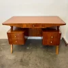 Discount Pamono Vintage Exotic Wood Desk, 1950s