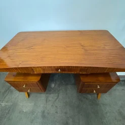 Discount Pamono Vintage Exotic Wood Desk, 1950s
