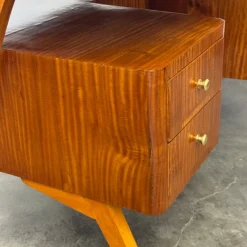 Discount Pamono Vintage Exotic Wood Desk, 1950s