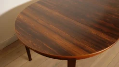 Online Pamono Vintage Extendable Round Dining Table in Rosewood, 1950s