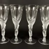 Pamono Vintage Fabergé Snow Doves Crystal Glasses, France, 1960s, Set of 4> Glassware
