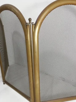 Pamono Vintage Fireplace Accessories in Brass, 1960s, Set of 8><noscript><img width=