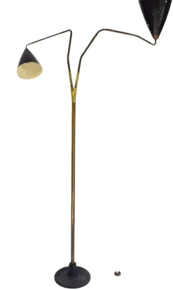 Pamono Vintage Flamingo Floor Lamp by Franz Hagenauer for Werkstätte Hagenauer Wien, 1950s><noscript><img width=