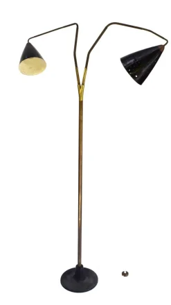 Pamono Vintage Flamingo Floor Lamp by Franz Hagenauer for Werkstätte Hagenauer Wien, 1950s><noscript><img width=