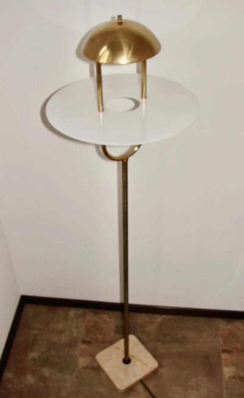Pamono Vintage Floor Lamp in Brass, 1970s> Floor Lamps