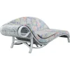 Sale Pamono Vintage Floral Rattan Daybed by Flechtatelier Schütz, 1980s