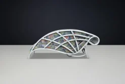 Sale Pamono Vintage Floral Rattan Daybed by Flechtatelier Schütz, 1980s