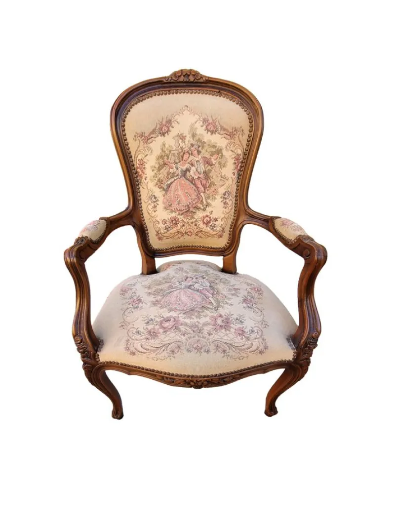 Best Pamono Vintage Floral Sofa and 2 Armchairs, 1930s, Set of 3