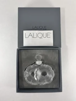 Sale Pamono Vintage Flower Lalique Crystal Bottle by René Lalique, 1990s