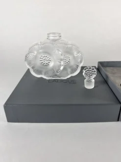 Sale Pamono Vintage Flower Lalique Crystal Bottle by René Lalique, 1990s