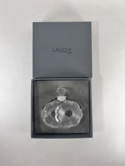 Sale Pamono Vintage Flower Lalique Crystal Bottle by René Lalique, 1990s