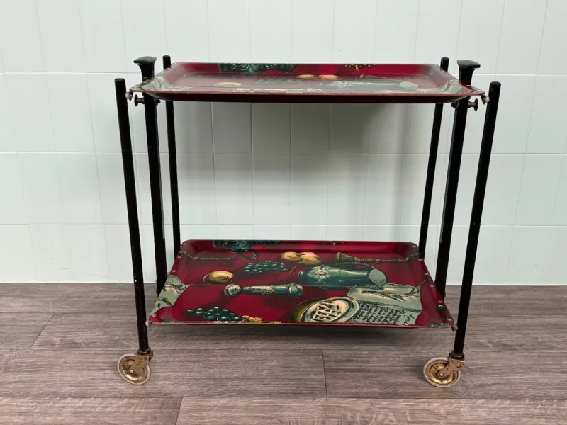 Pamono Vintage Folding Bar Cart, 1960s