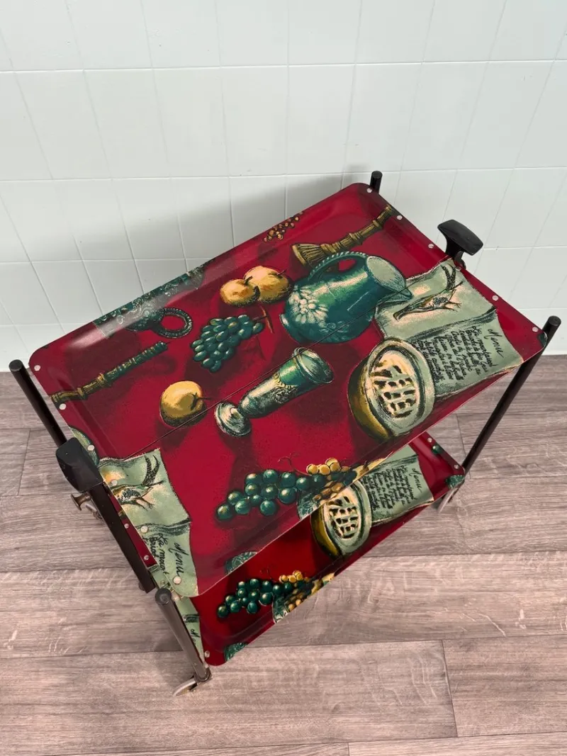 Pamono Vintage Folding Bar Cart, 1960s