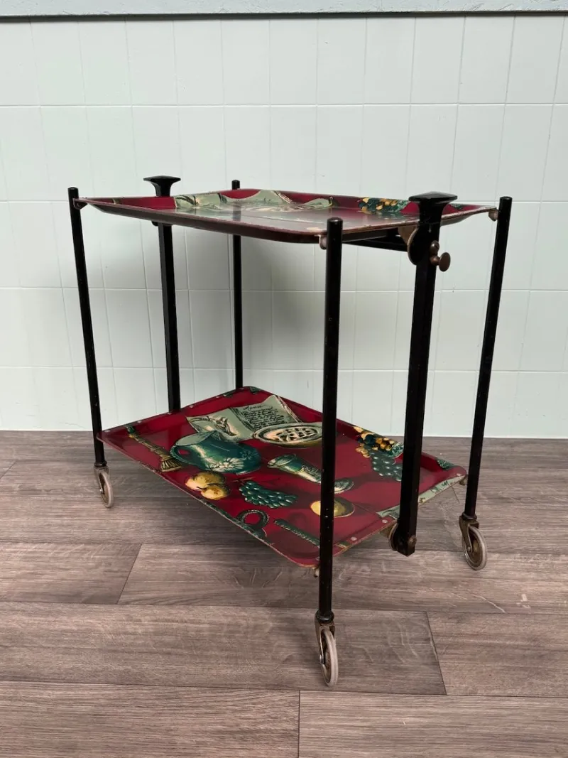 Pamono Vintage Folding Bar Cart, 1960s