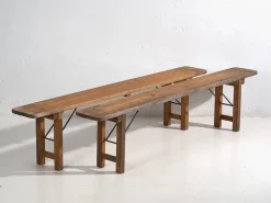 Online Pamono Vintage Folding Benches in Pine, 1950