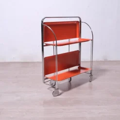 Pamono Vintage Folding Food Trolley, 1950s-1960s> Serving Bar Carts & Trolleys