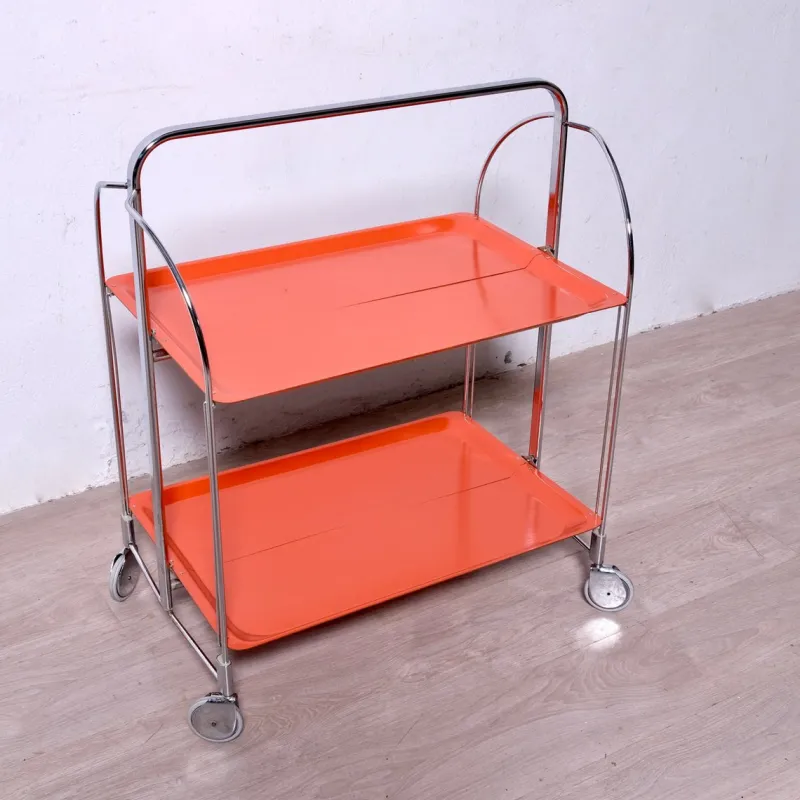 Pamono Vintage Folding Food Trolley, 1950s-1960s> Serving Bar Carts & Trolleys