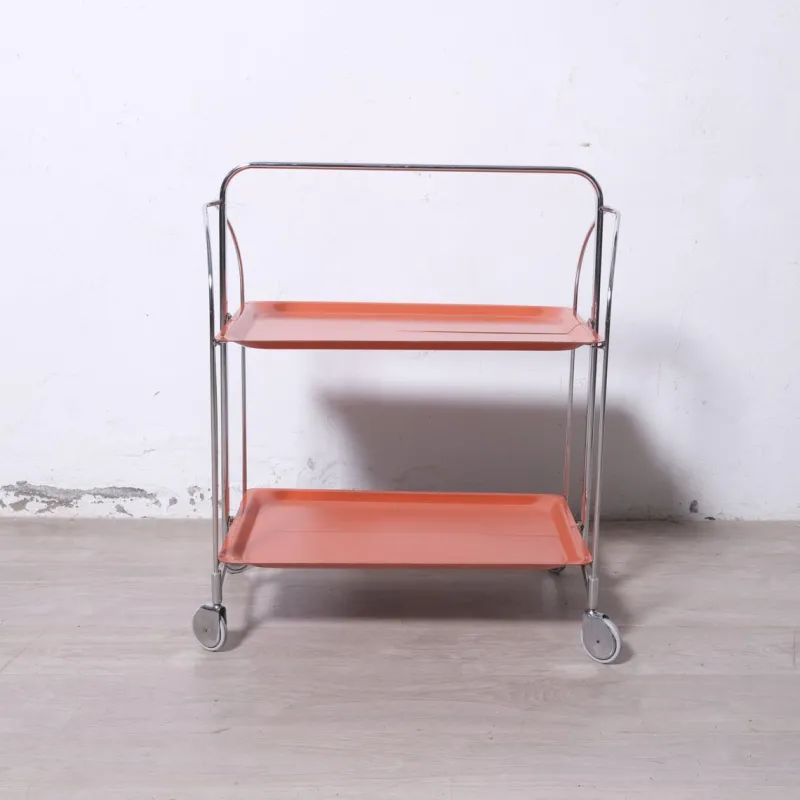 Pamono Vintage Folding Food Trolley, 1950s-1960s> Serving Bar Carts & Trolleys