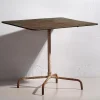 Pamono Vintage Folding Garden Table with Green Patina, 1920> Garden Tables
