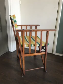 Pamono Vintage Folding Safari Chair, 1940s><noscript><img width=