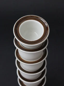 Discount Pamono Vintage Forma Glazed Egg Cups by Olle Alberius for Rörstrand, 1960, Set of 6