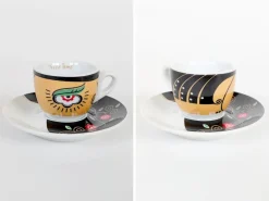Pamono Vintage Free Time Espresso Set by Karim Rashid, 1980s, Set of 12><noscript><img width=