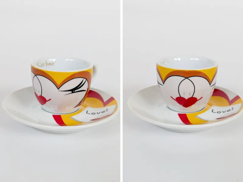 Pamono Vintage Free Time Espresso Set by Karim Rashid, 1980s, Set of 12> Coffee & Tea Service
