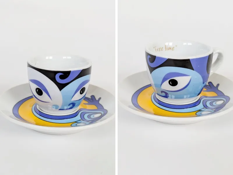 Pamono Vintage Free Time Espresso Set by Karim Rashid, 1980s, Set of 12> Coffee & Tea Service