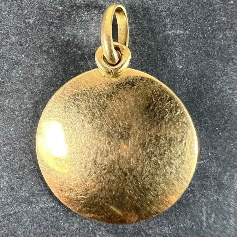 Sale Pamono Vintage French 18 Karat Yellow Gold Leo Zodiac Charm Pendant, 1960s