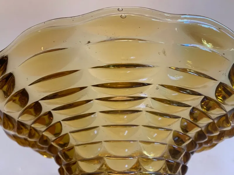 Pamono Vintage French Art Deco Glass Bowl, 1930s> Bowls