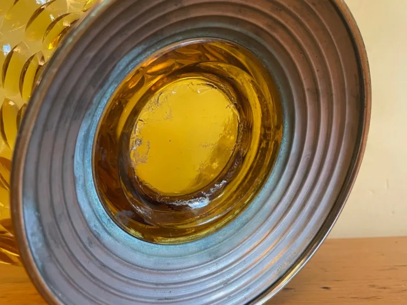 Pamono Vintage French Art Deco Glass Bowl, 1930s> Bowls