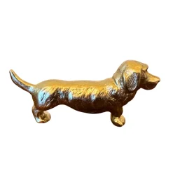 Pamono Vintage French Art Deco Silvered Metal Dachshund Knife Rests, 1930, Set of 10> Cutlery & Serving Utensils