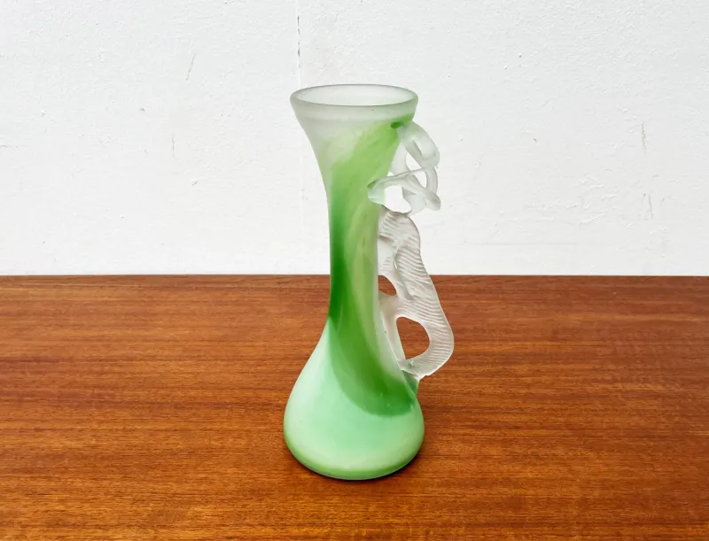 Sale Pamono Vintage French Art Glass Carafe and Bowl, 1970s, Set of 2