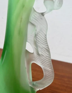 Sale Pamono Vintage French Art Glass Carafe and Bowl, 1970s, Set of 2
