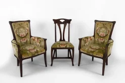 Pamono Vintage French Art Nouveau Salon Set by Eugéne Gaillard, 1900, Set of 3> Living Room Sets