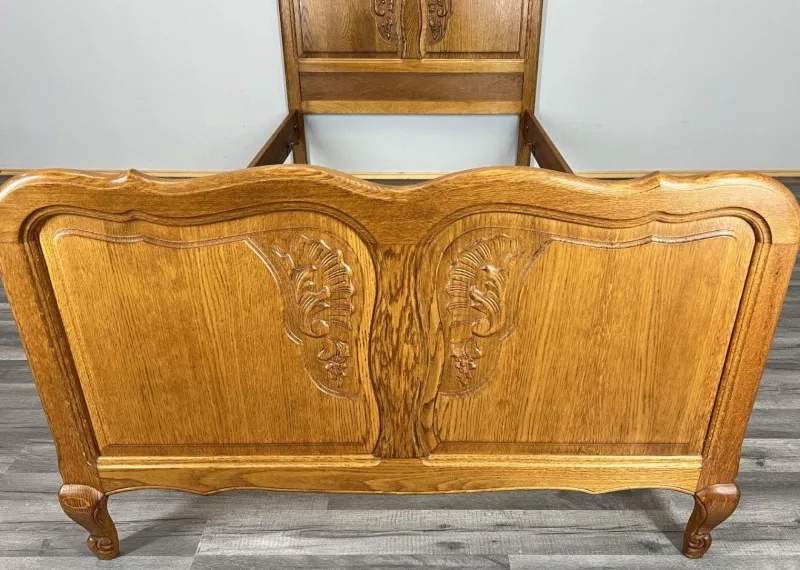 New Pamono Vintage French Bed Frame in Oak