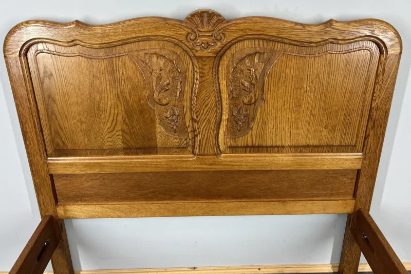 New Pamono Vintage French Bed Frame in Oak