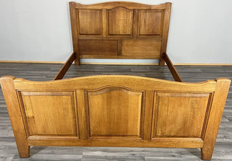 Pamono Vintage French Bed Frame in Oak> Beds & Bedroom Sets