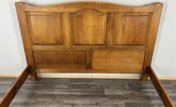 Pamono Vintage French Bed Frame in Oak><noscript><img width=