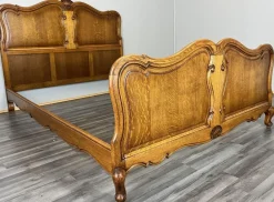 Pamono Vintage French Bed Frame in Oak> Beds & Bedroom Sets