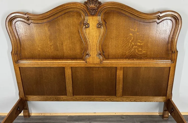 Pamono Vintage French Bed Frame in Oak> Beds & Bedroom Sets