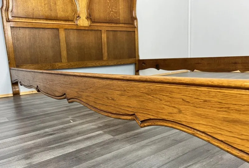 Pamono Vintage French Bed Frame in Oak> Beds & Bedroom Sets