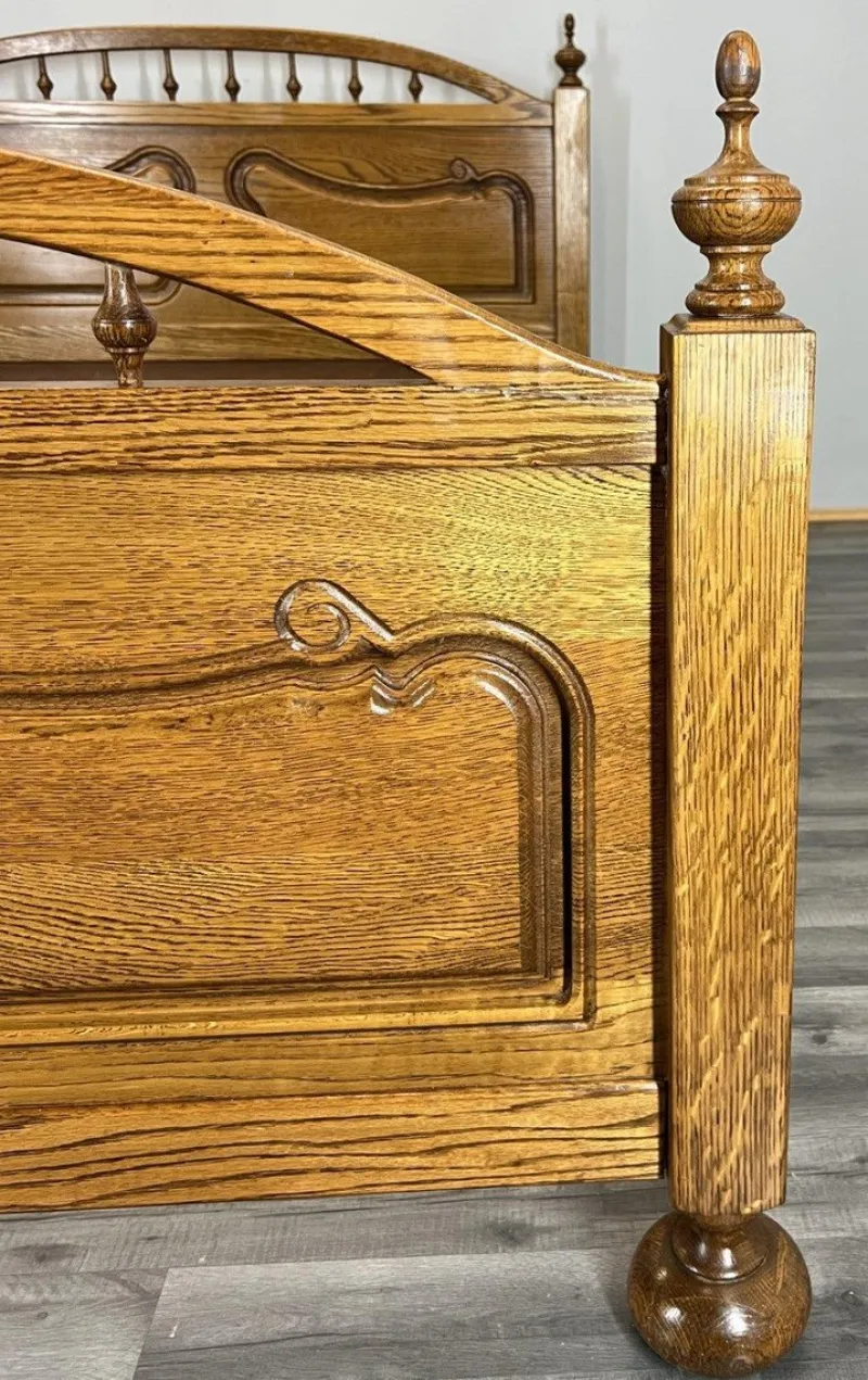 Discount Pamono Vintage French Bed Frame in Oak